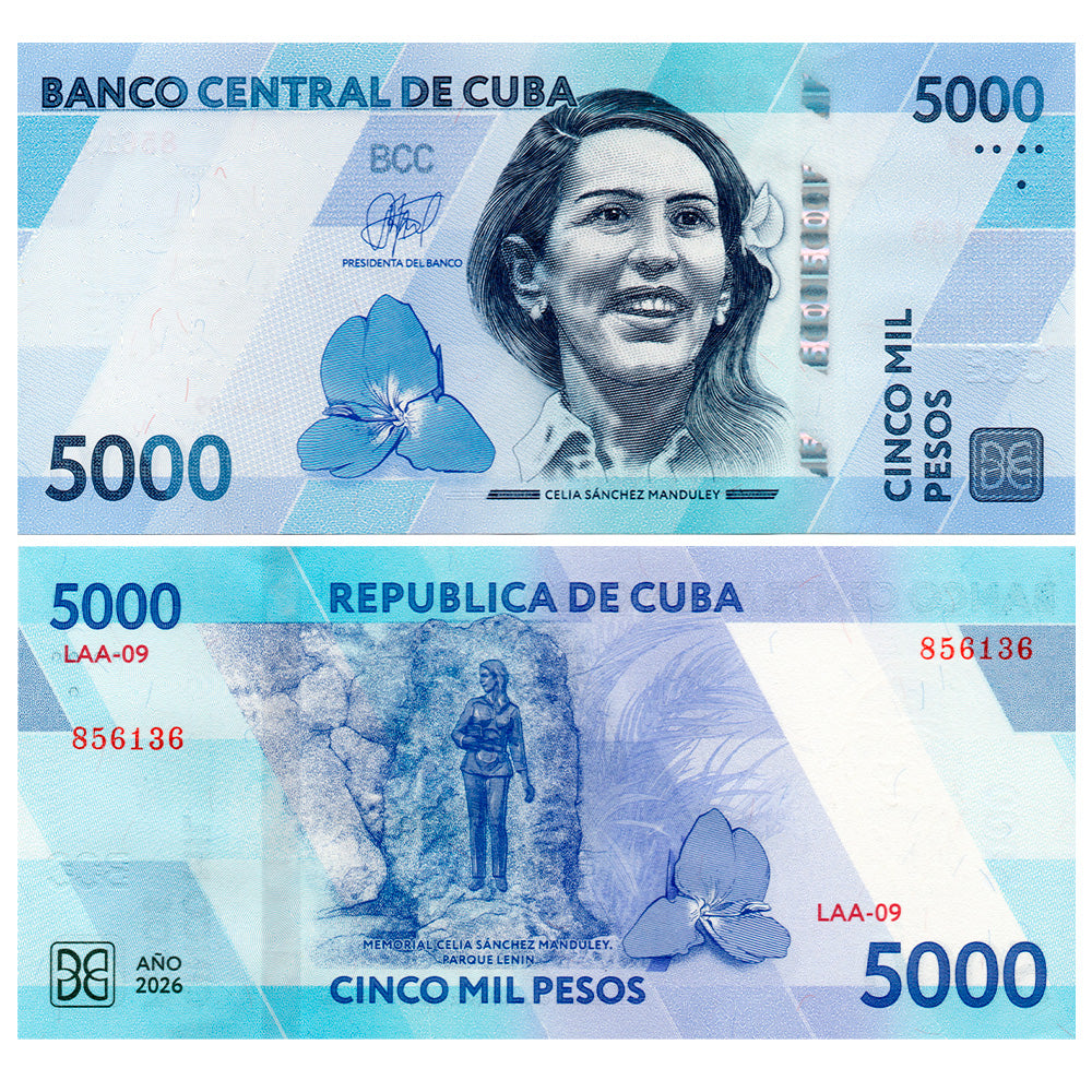 CUBA 5000 Pesos 2026 ND P-146 UNC
