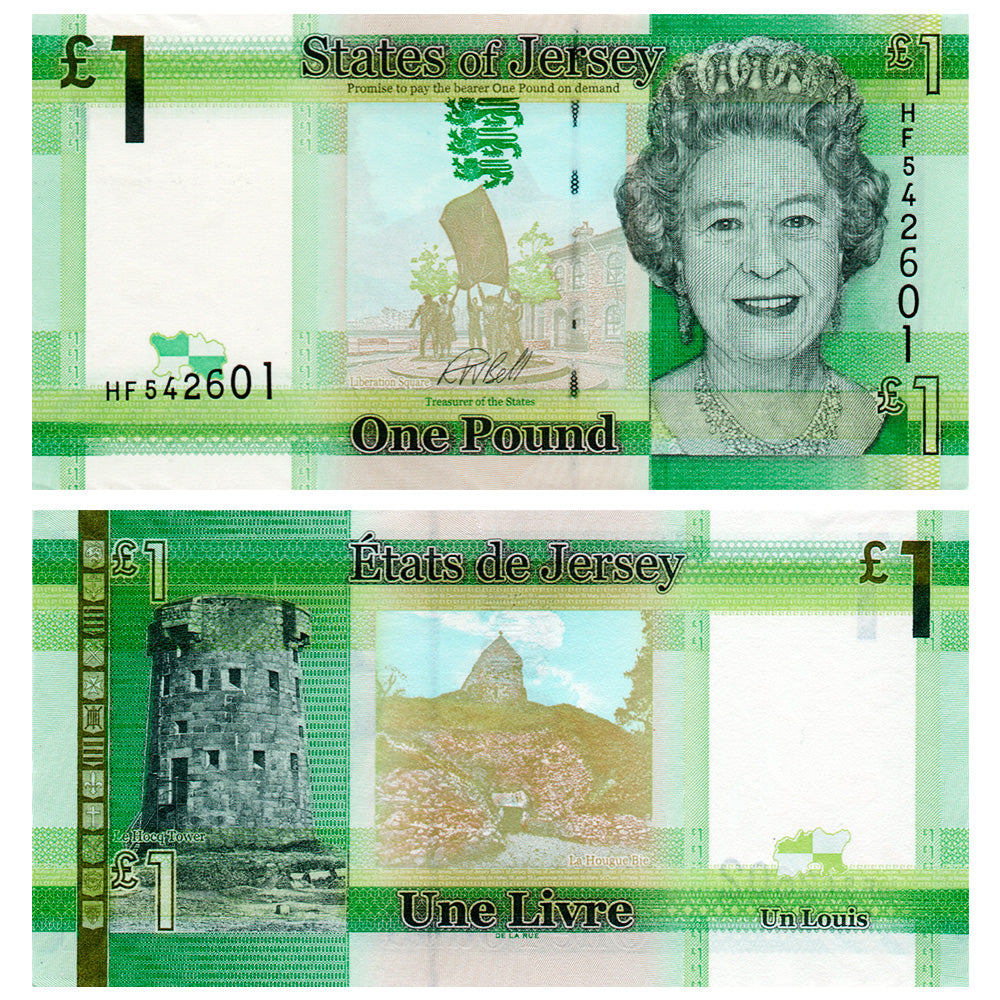 JERSEY 1 Pound 2018 ND P-32b UNC